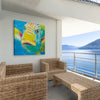 Fish Lips Outdoor Canvas Art Print - 35x35